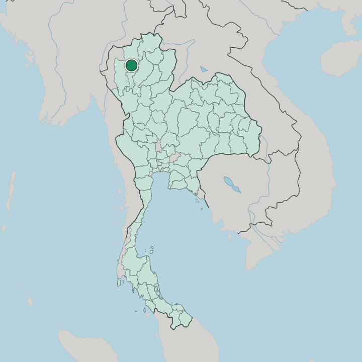 Map showing Chiang Mai — In Thailand