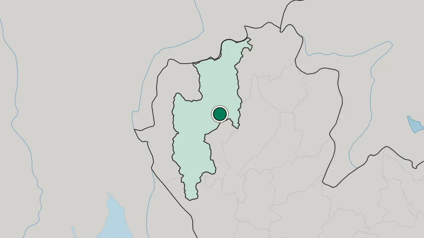 Map of Chiang Mai in Thailand
