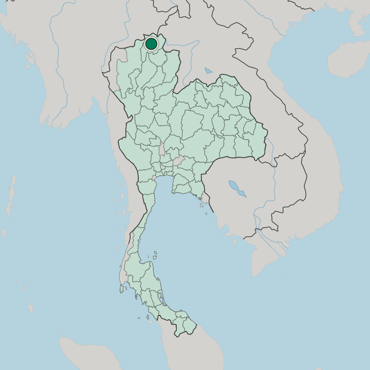 Map showing Chiang Rai — In Thailand