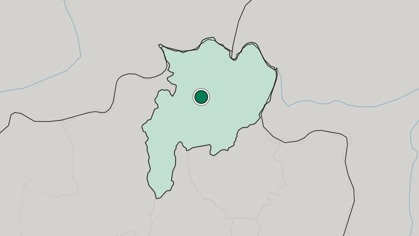 Map of Chiang Rai in Thailand