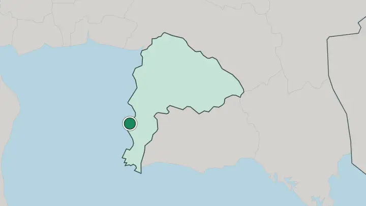 Map of Pattaya in Thailand