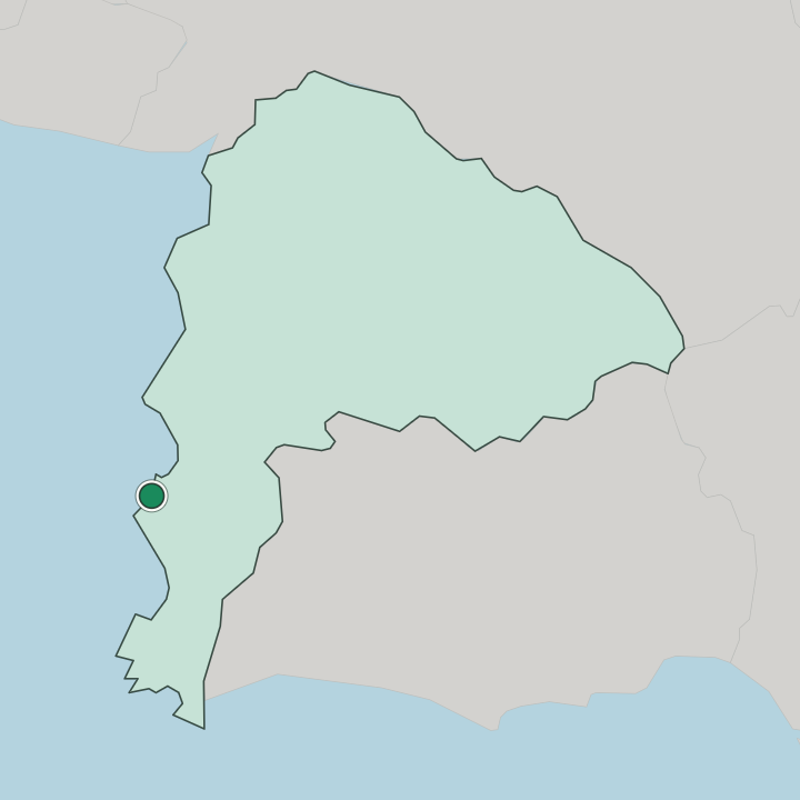 Map showing Pattaya — In Changwat Chon Buri
