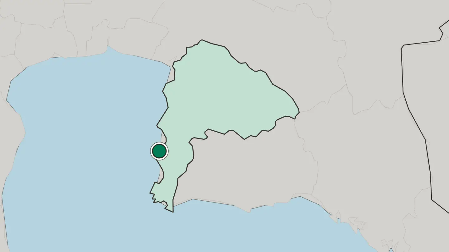 Map of Pattaya in Thailand