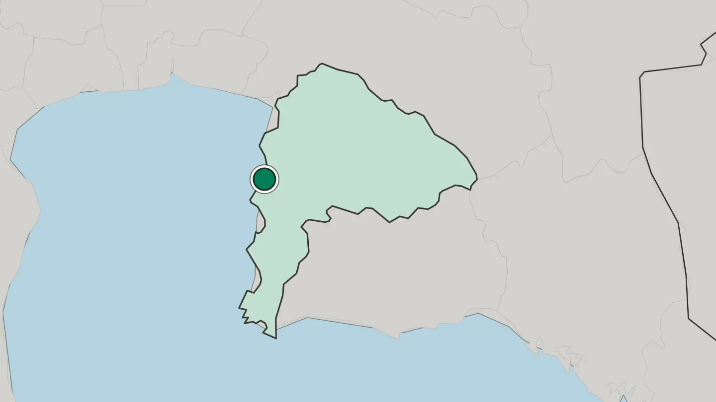 Map of Si Racha in Thailand