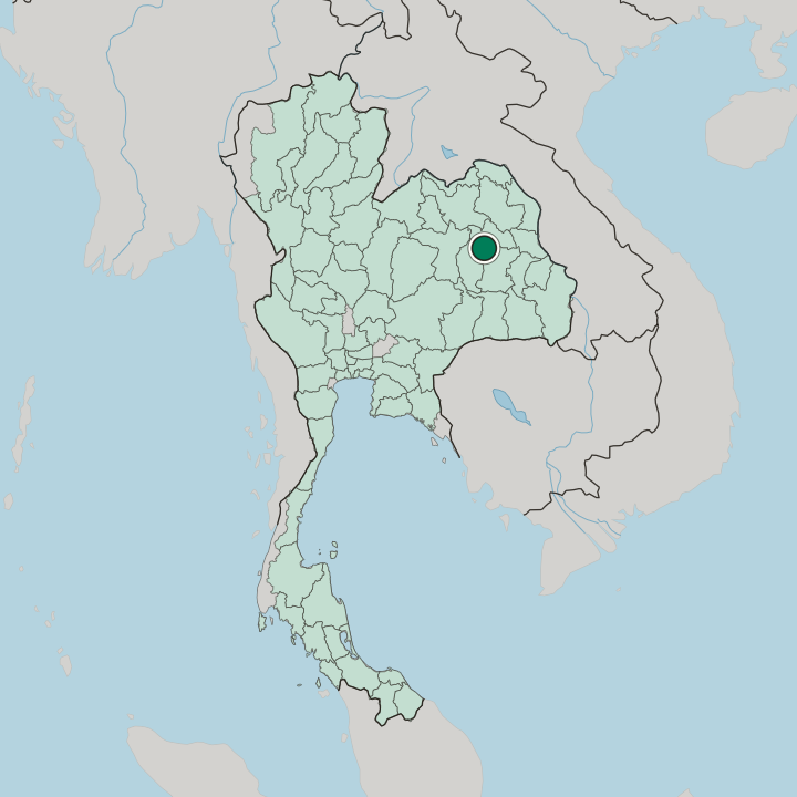 Map showing Kalasin — In Thailand