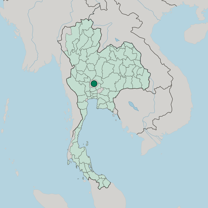 Map showing Lop Buri — In Thailand