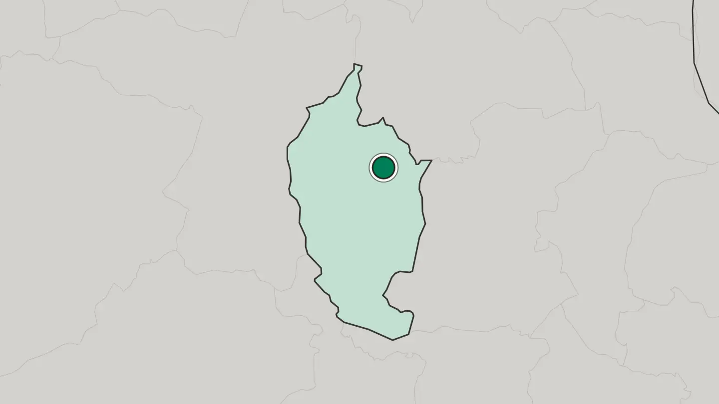 Map of Maha Sarakham in Thailand