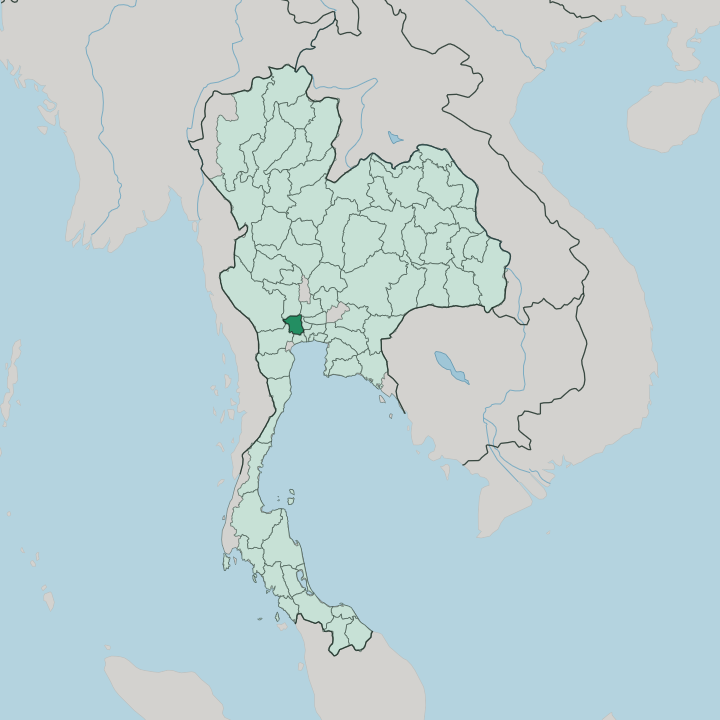 Map showing Changwat Nakhon Pathom — In Thailand