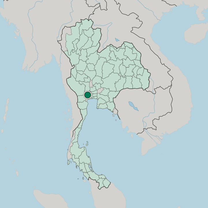 Map showing Nakhon Pathom — In Thailand