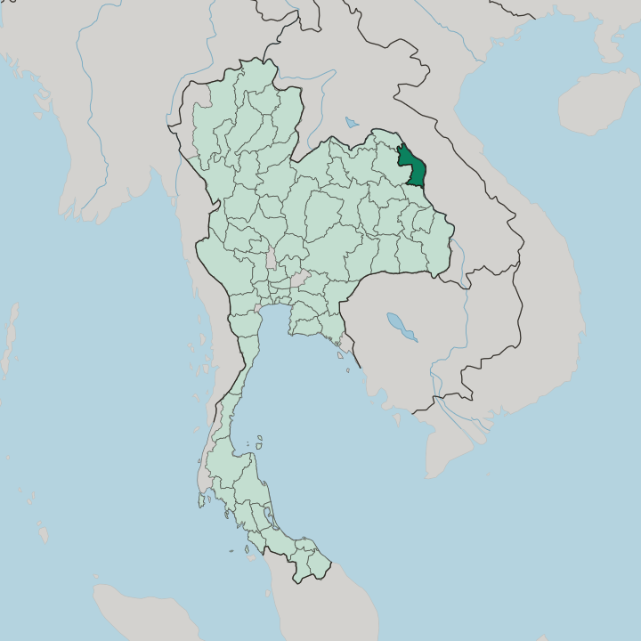 Map showing Changwat Nakhon Phanom — In Thailand