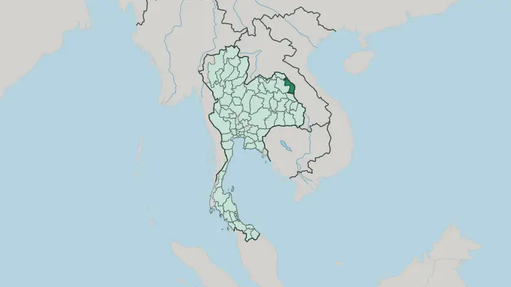Map of Changwat Nakhon Phanom in Thailand