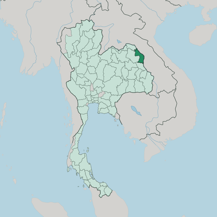 Map showing Changwat Nakhon Phanom — In Thailand