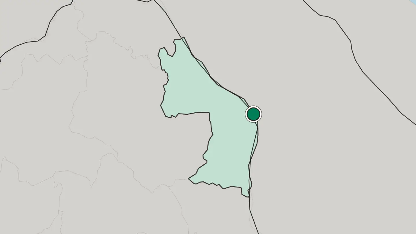 Map of Nakhon Phanom in Thailand