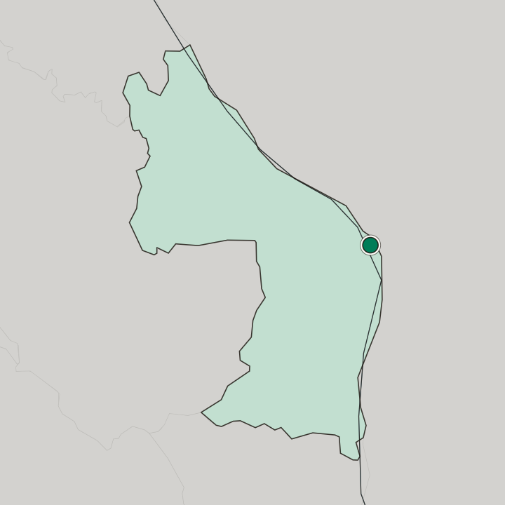 Map showing Nakhon Phanom — In Changwat Nakhon Phanom