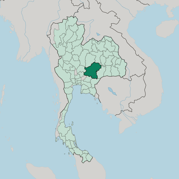 Map showing Changwat Nakhon Ratchasima — In Thailand