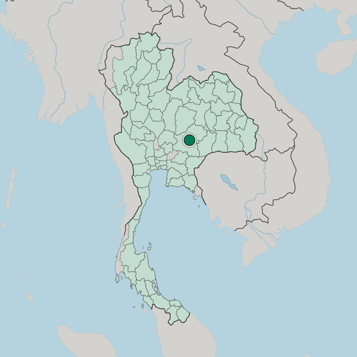 Map showing Nakhon Ratchasima — In Thailand