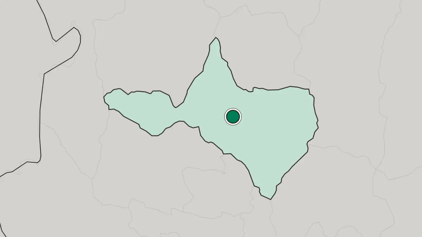 Map of Nakhon Sawan in Thailand