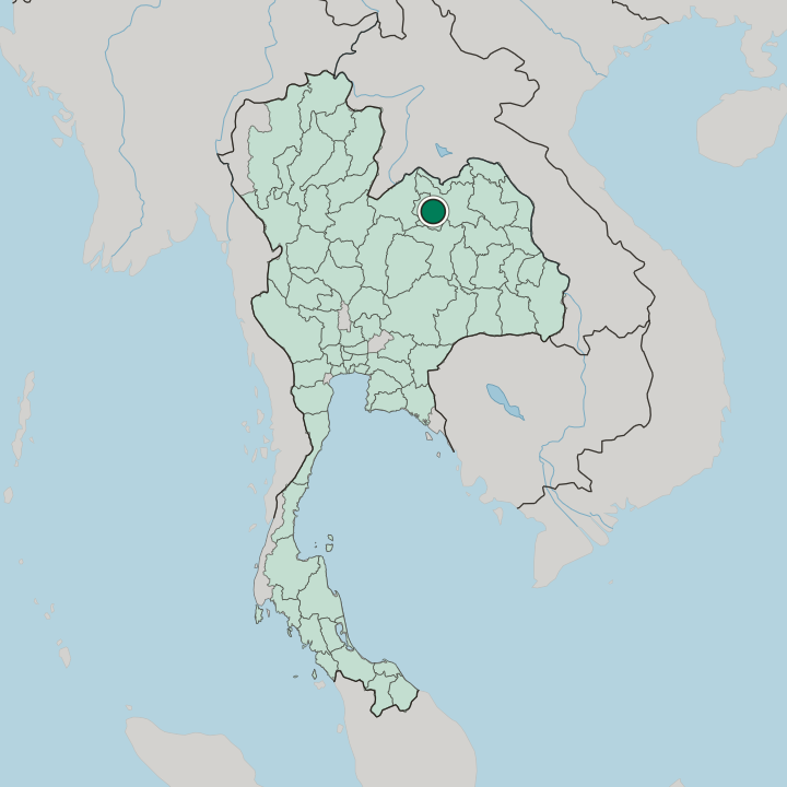 Map showing Nong Bua Lamphu — In Thailand