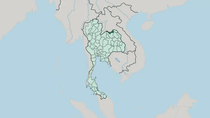 Map of Changwat Nong Khai in Thailand