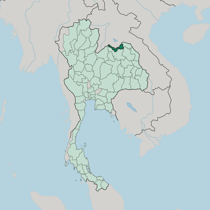 Map showing Changwat Nong Khai — In Thailand