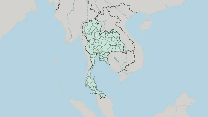 Map of Changwat Nonthaburi in Thailand