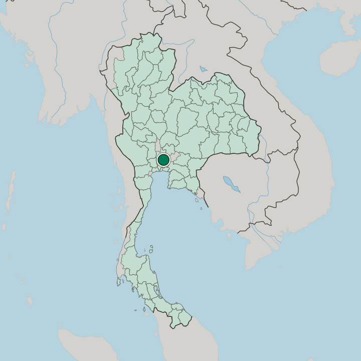 Map showing Khlong Luang — In Thailand