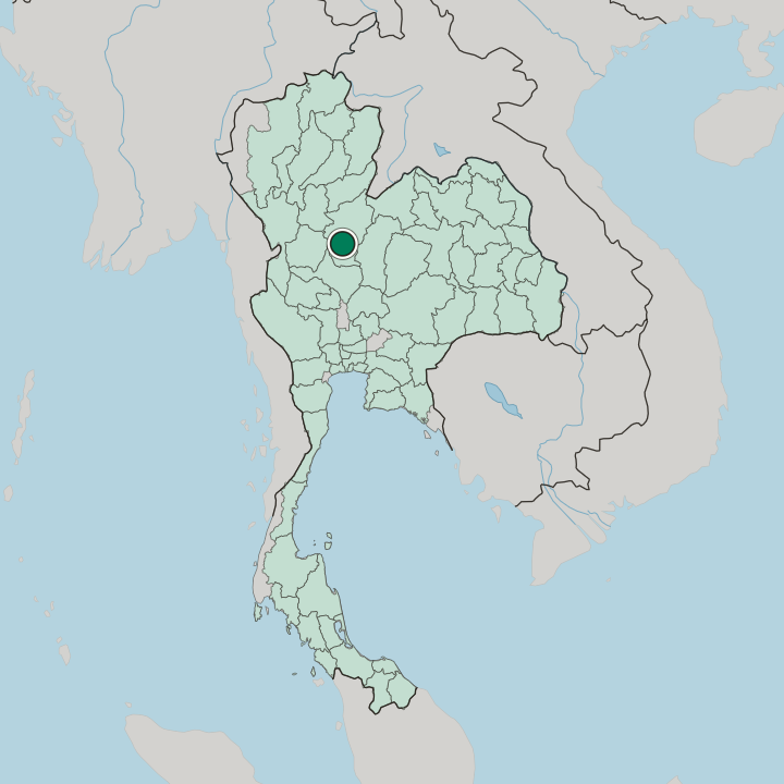 Map showing Phichit — In Thailand