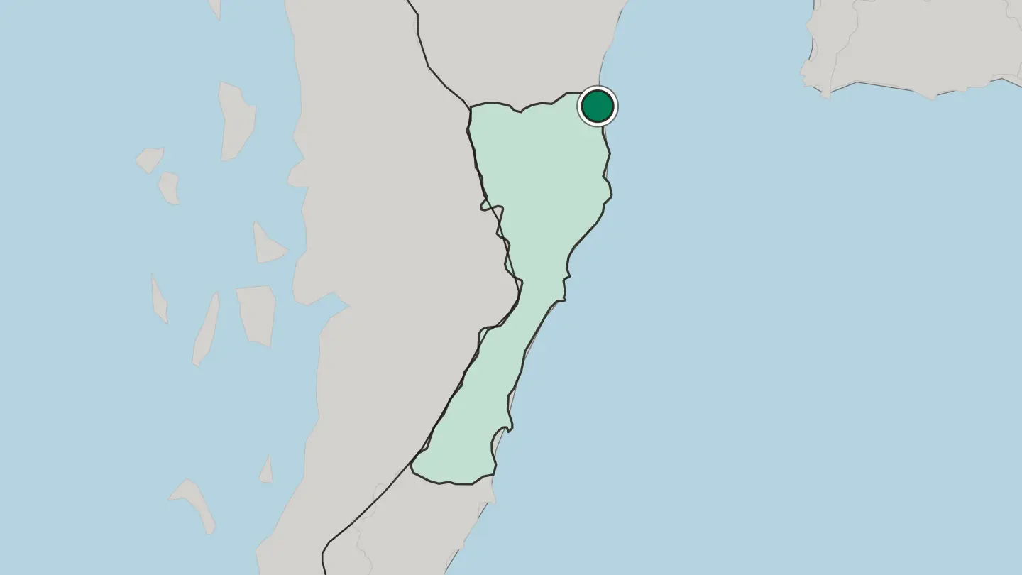 Map of Hua Hin in Thailand