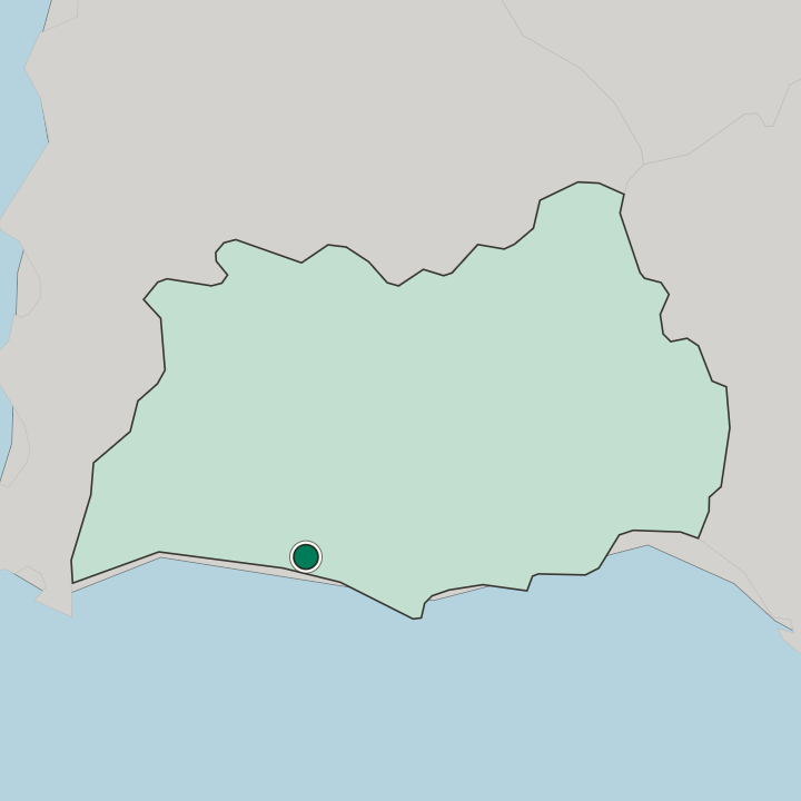 Map showing Rayong — In Changwat Rayong