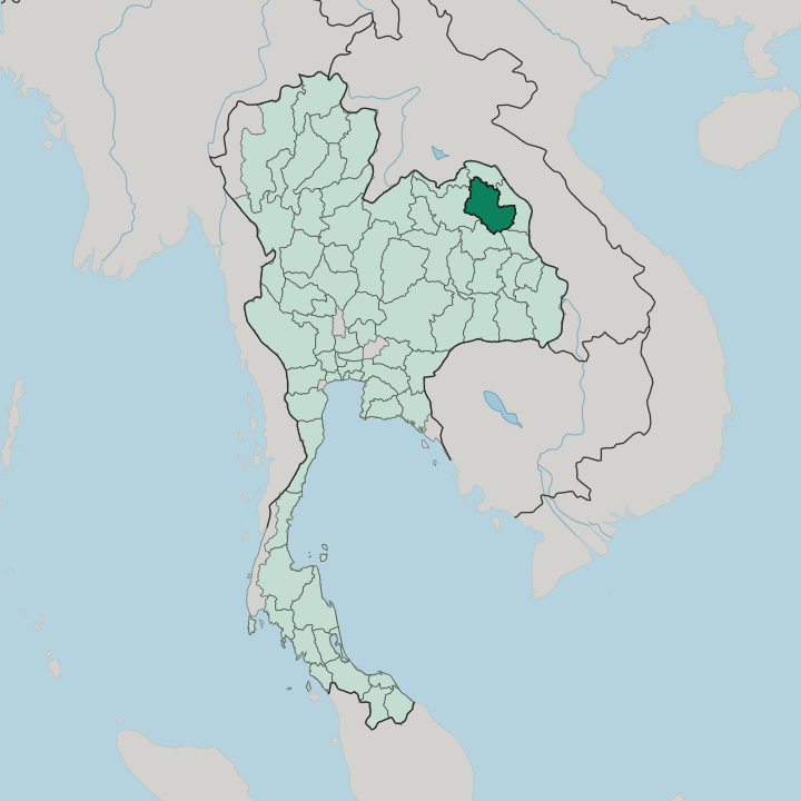Map showing Changwat Sakon Nakhon — In Thailand