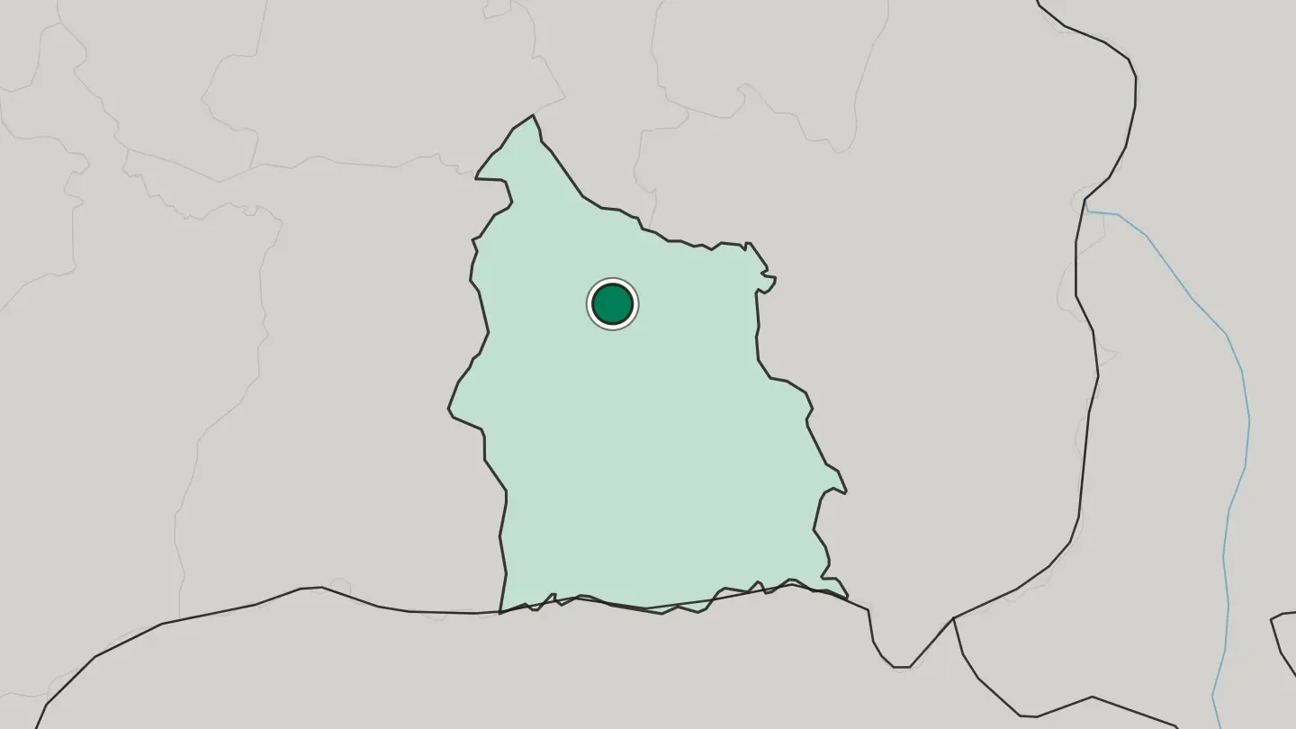Map of Si Sa Ket in Thailand