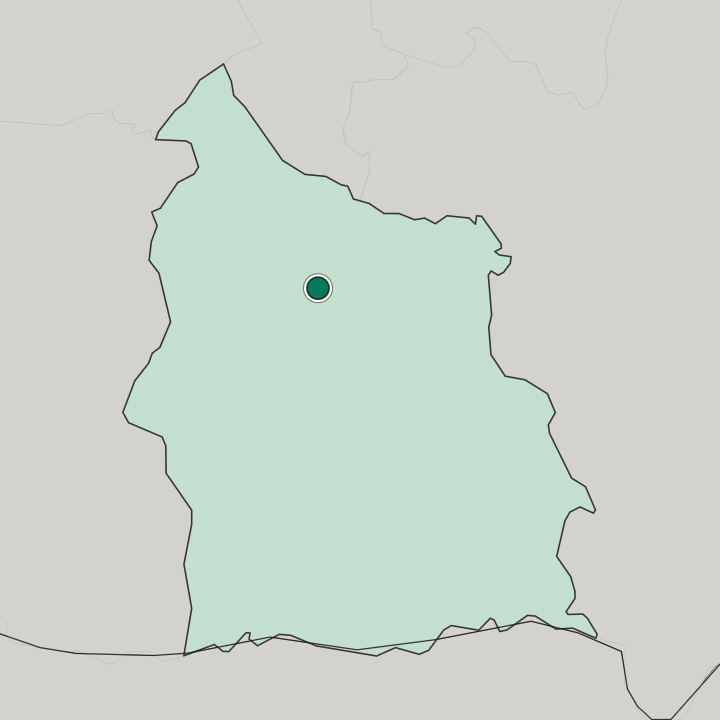 Map showing Si Sa Ket — In Changwat Si Sa Ket