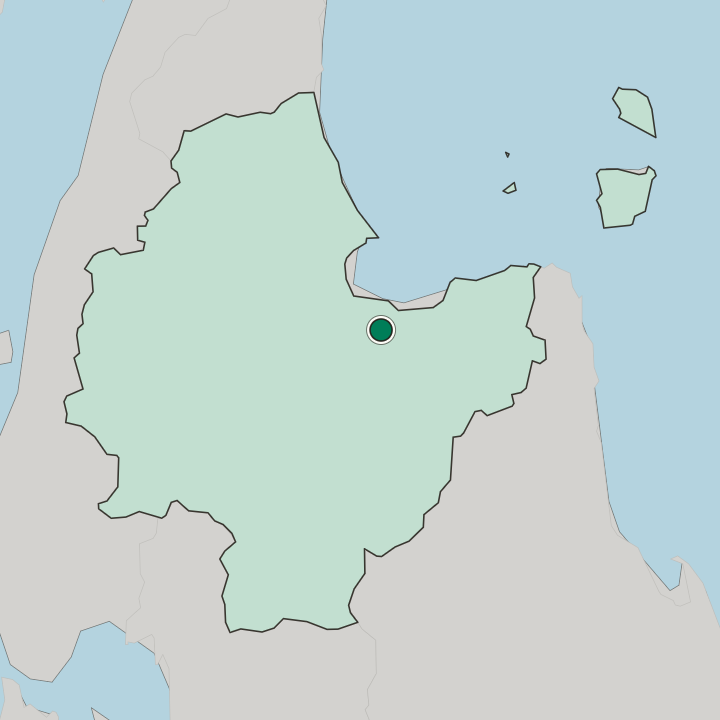 Map showing Surat Thani — In Changwat Surat Thani
