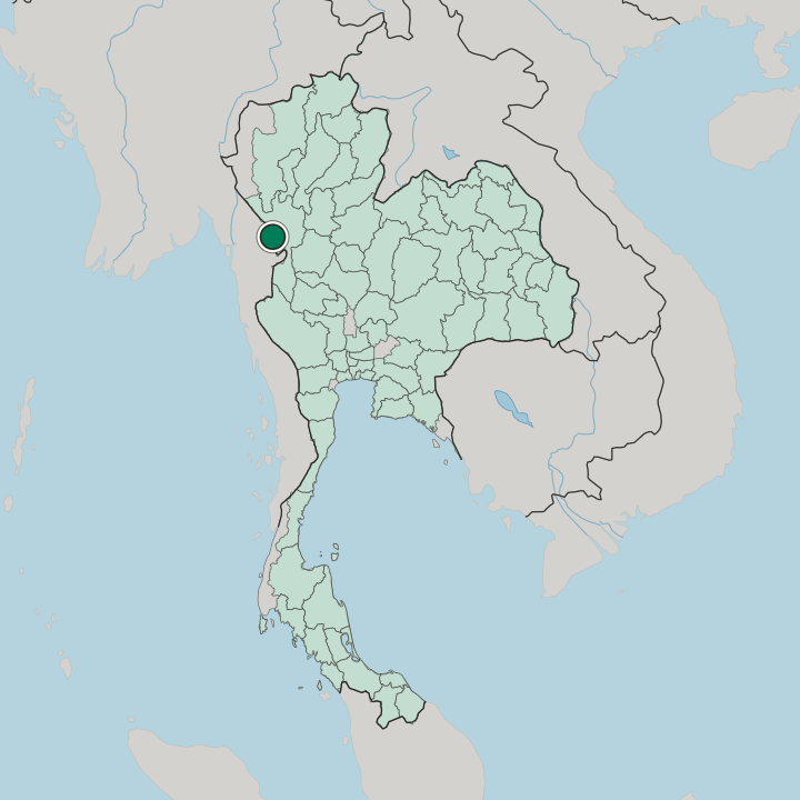 Map showing Mae Sot — In Thailand
