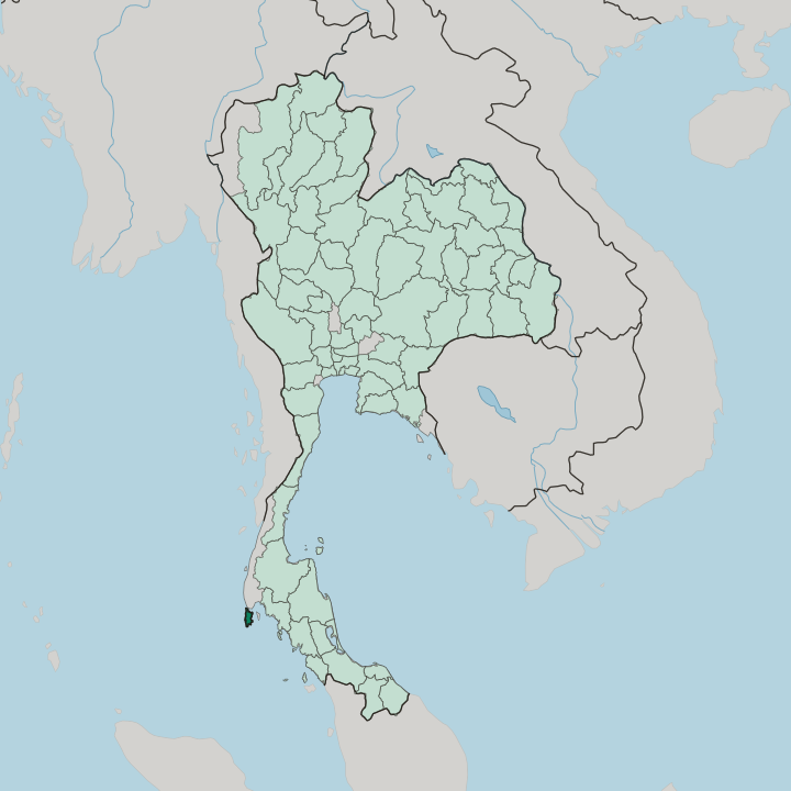 Map showing Phuket Province — In Thailand