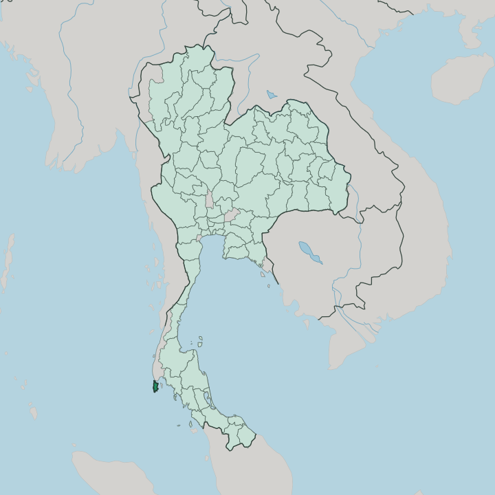 Map showing Phuket Province — In Thailand