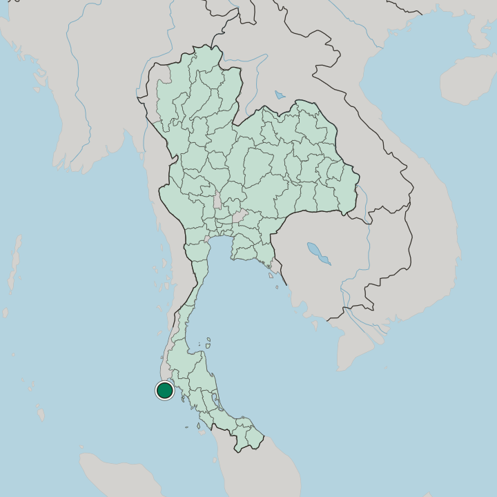 Map showing Phuket — In Thailand