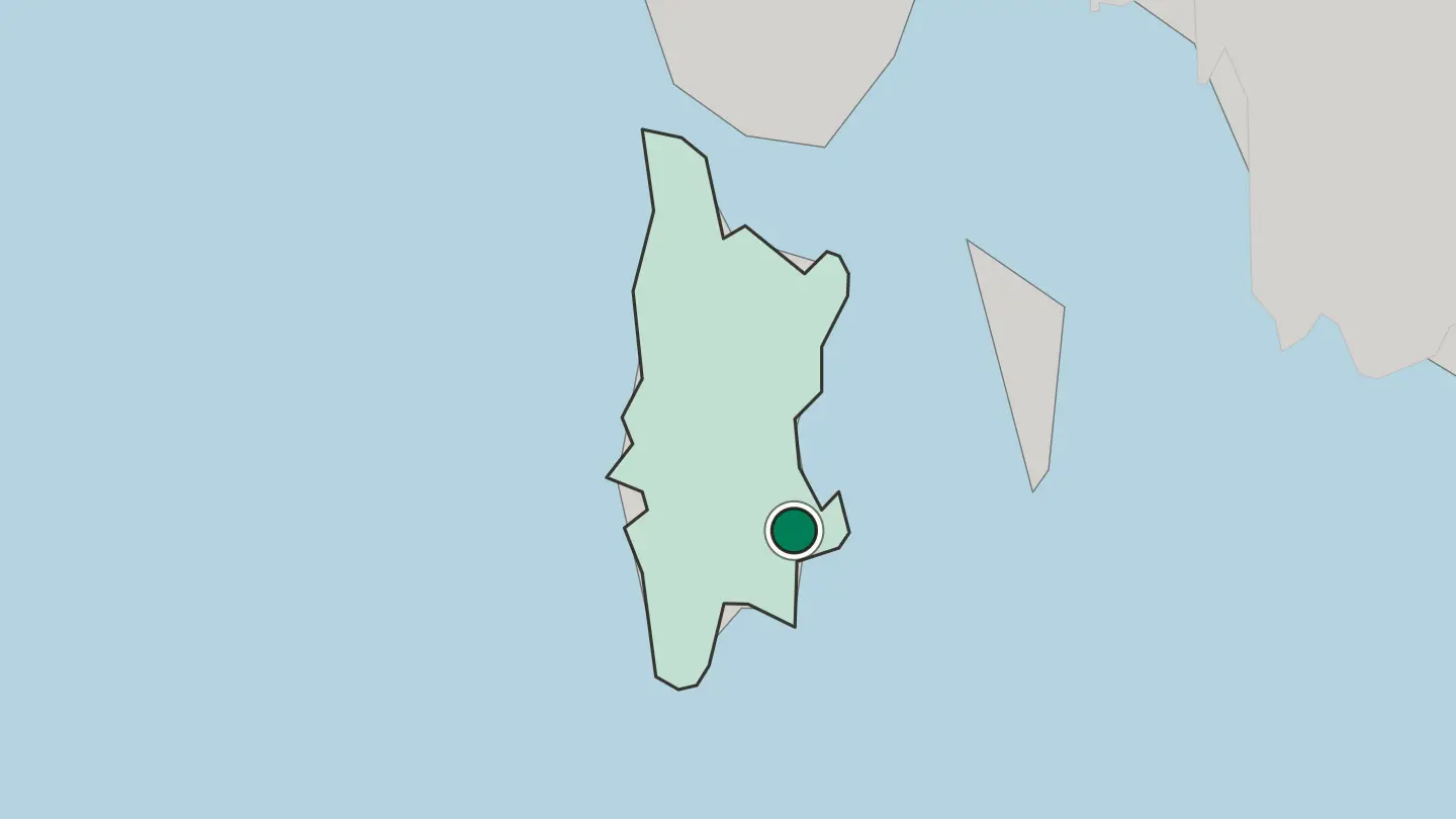 Map of Phuket in Thailand