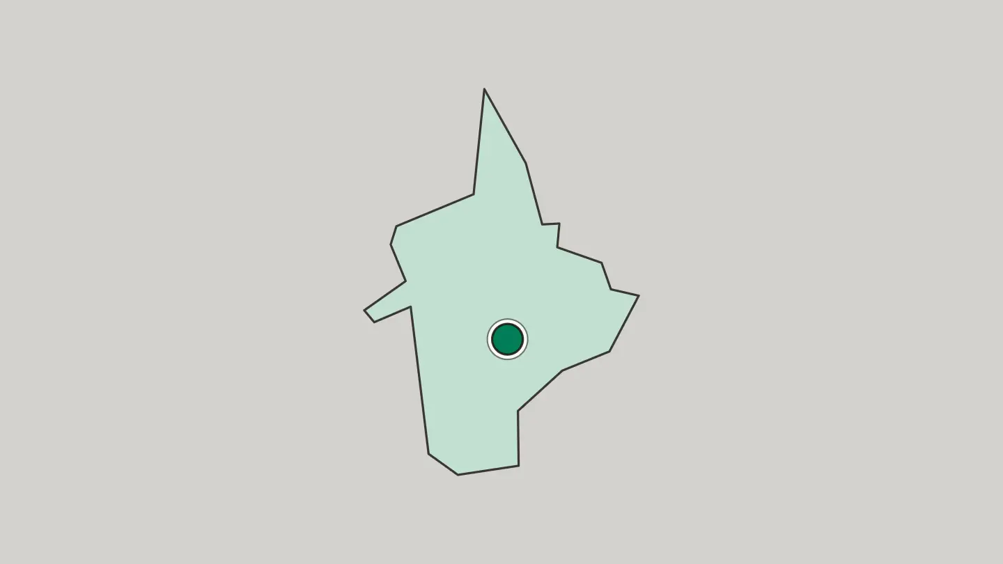 Map of Dushanbe in Tajikistan