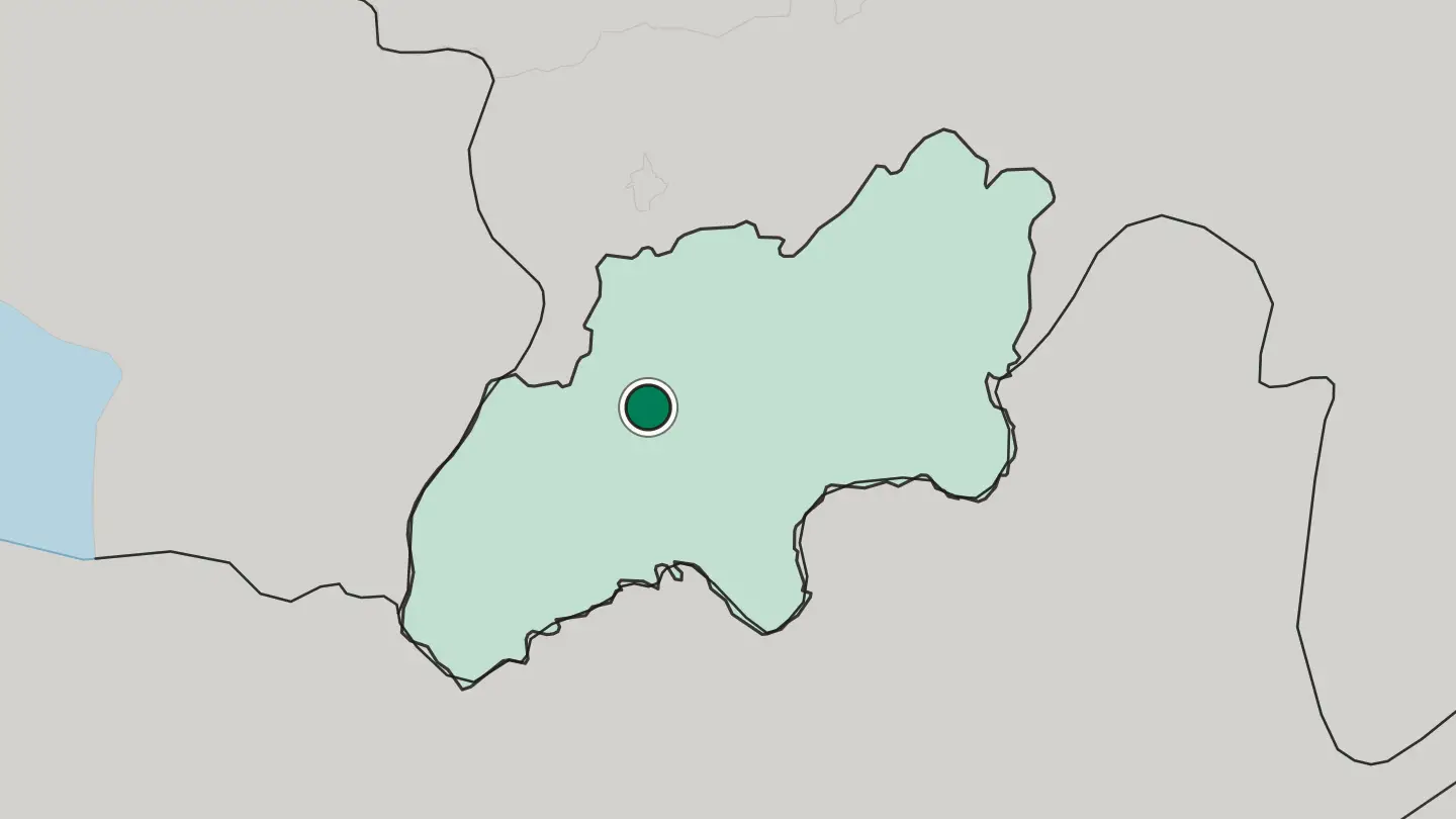 Map of Bokhtar in Tajikistan