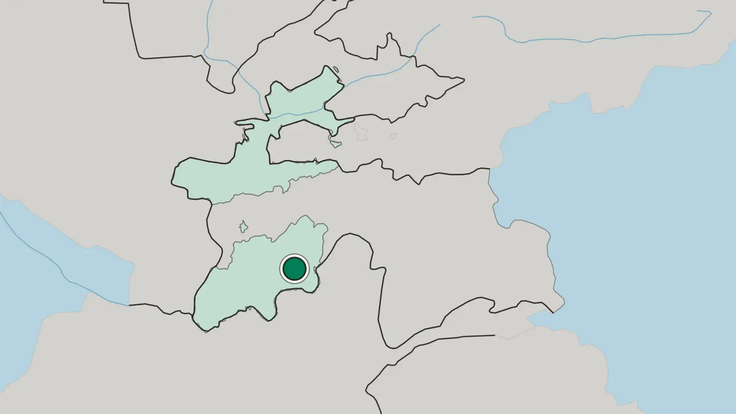 Map of Kŭlob in Tajikistan