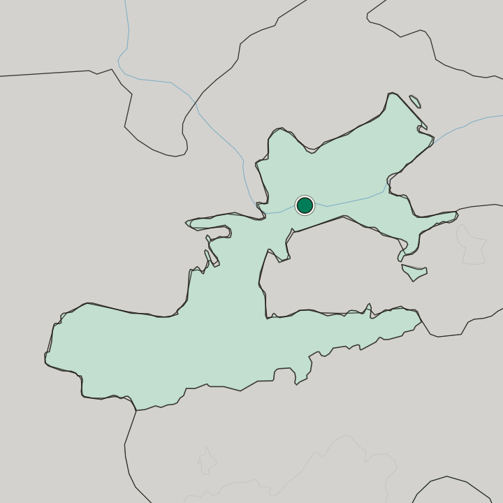 Map showing Khujand — In Viloyati Sughd