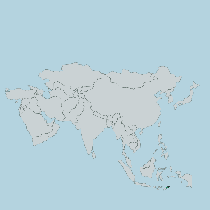 Map showing Timor-Leste — In Asia
