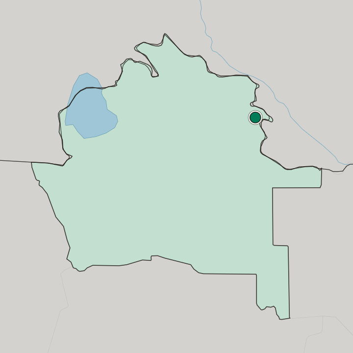 Map showing Daşoguz — In Daşoguz Welaýaty