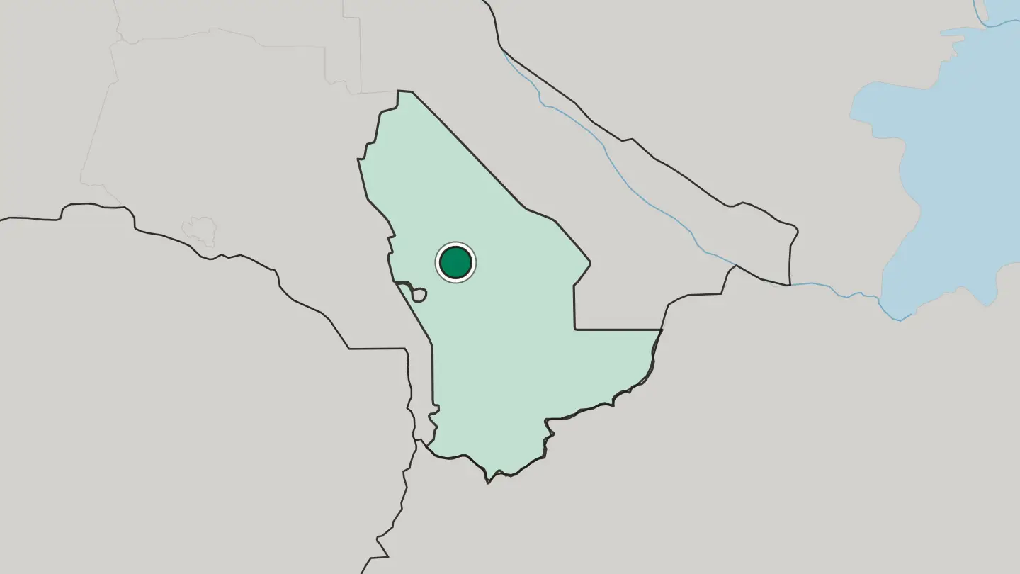 Map of Mary in Turkmenistan