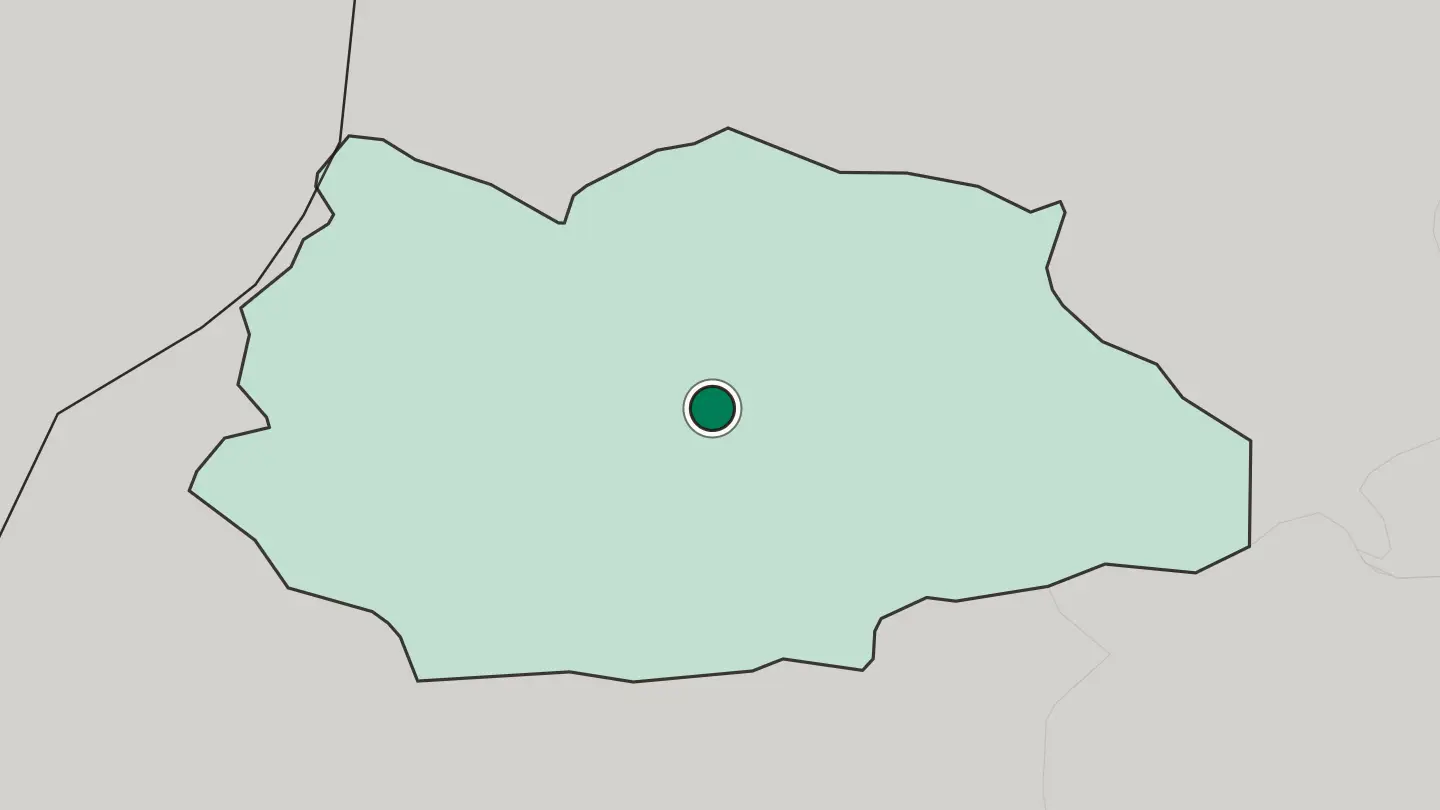 Map of Gafsa in Tunisia