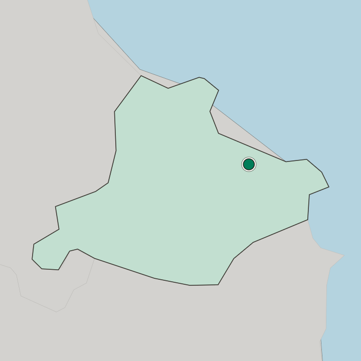 Map showing Ksar Hellal — In Gouvernorat de Monastir