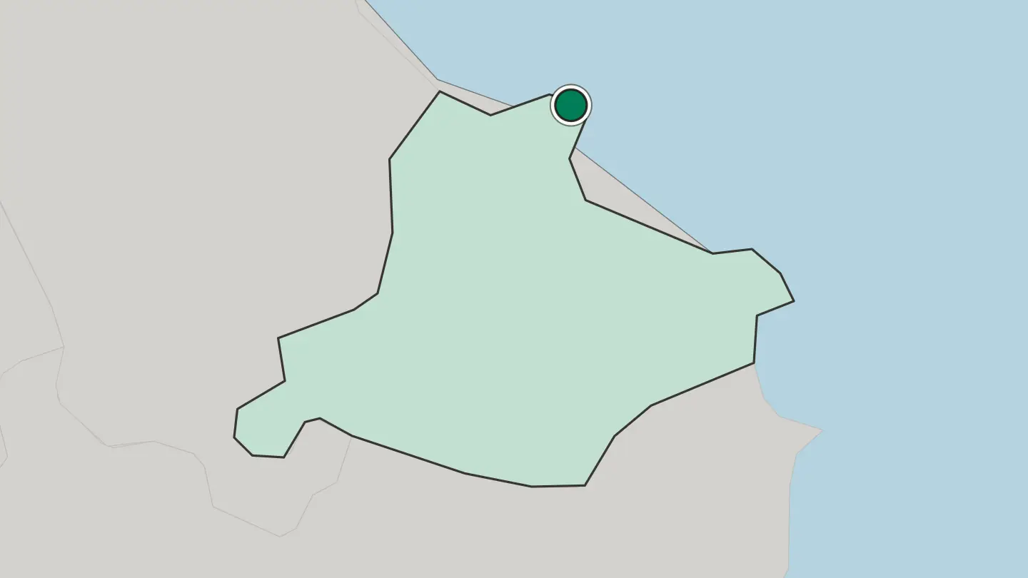 Map of Monastir in Tunisia