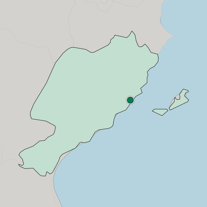Map showing Sfax — In Gouvernorat de Sfax