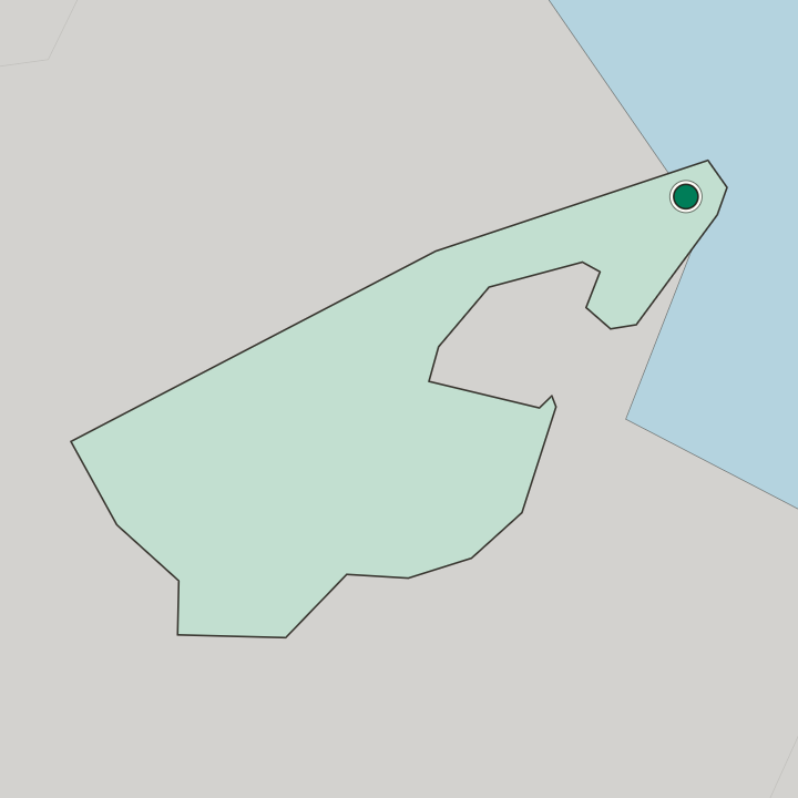 Map showing La Marsa — In Gouvernorat de Tunis